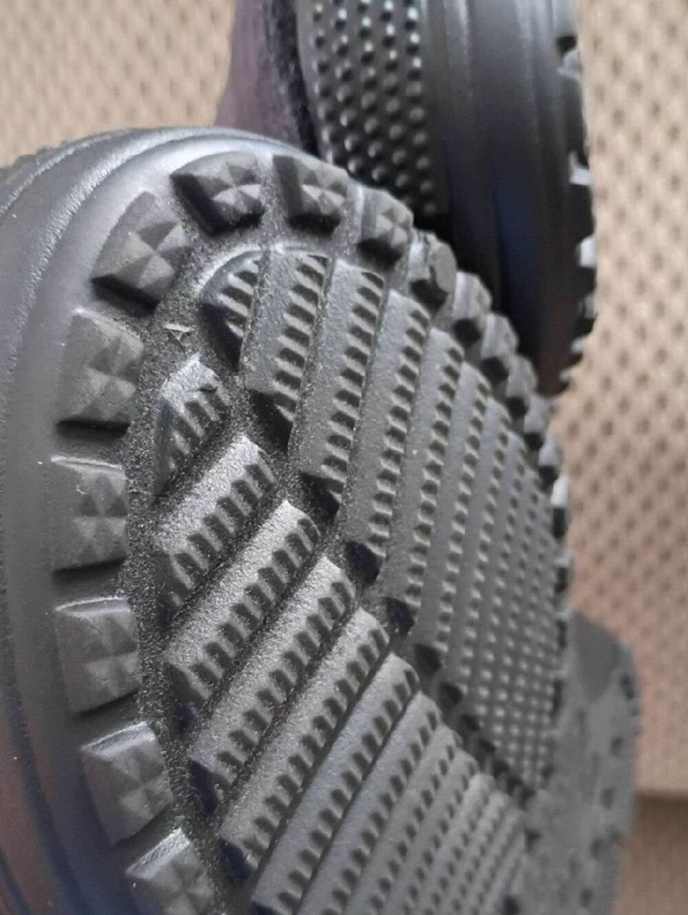 CROCS Womens Or Kids Suede-Look Clog Mules in Black - Picture 7 of 11